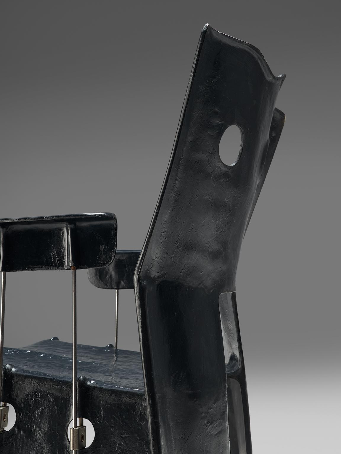 Acier « Green Street Chairs » de Gaetano Pesce, première édition, 1984