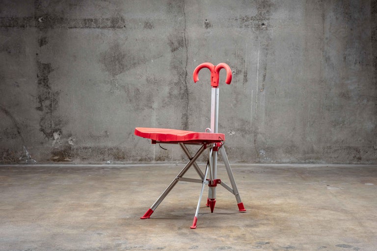 Gaetano Pesce Folding Umbrella Chair In Fair Condition For Sale In Los Angeles, CA