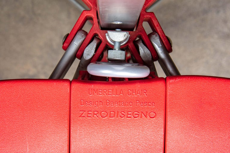 Gaetano Pesce Folding Umbrella Chair For Sale 1