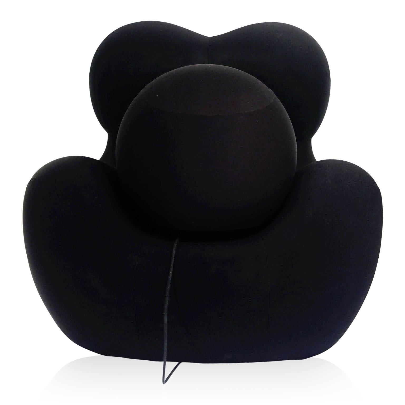 Originally designed in 1969 for a few years before it was discontinued, the UP5_6 lounge chair and ottoman by Gaetano Pesce, also known as the Big Mama, Blow Up and Donna chair, was reissued in 2000 by B&B Italia. 

One of the most outstanding