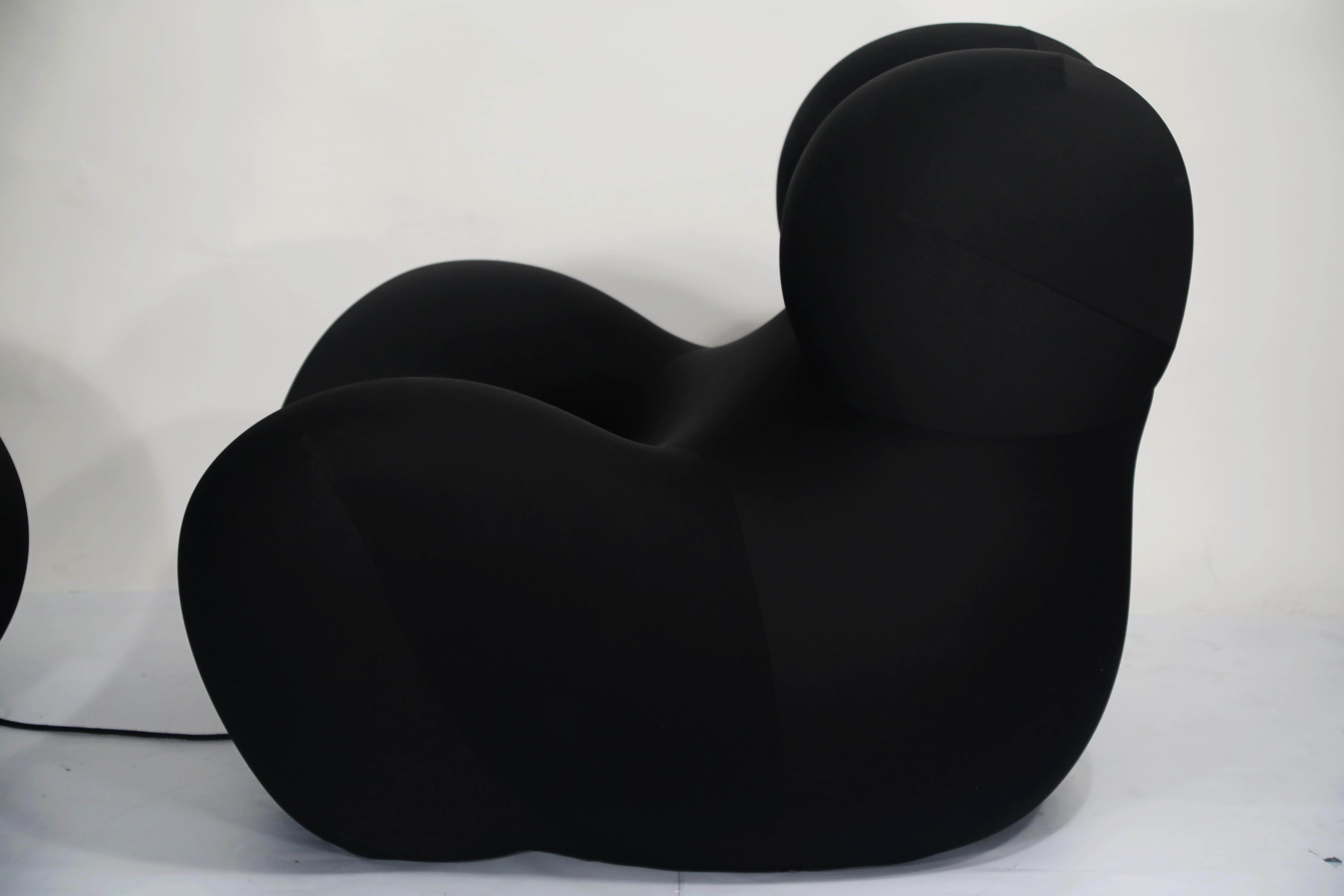 Gaetano Pesce for B&B Italia UP5 and UP6 Lounge Chair and Ottoman, Signed In Good Condition In Los Angeles, CA