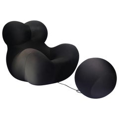 Gaetano Pesce for B&B Italia UP5 and UP6 Lounge Chair and Ottoman, Signed