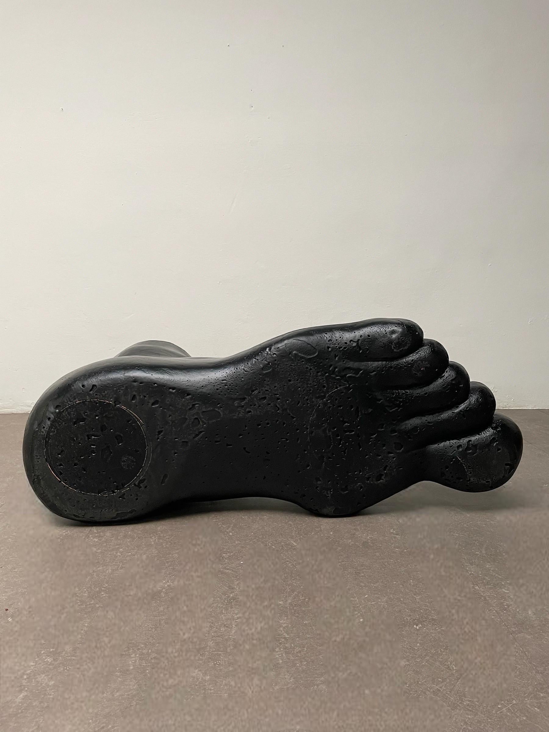 Gaetano Pesce First Edition 'Il Piede' Postmodern Lounge Chair, Black, 1969 In Good Condition In Bagnolo Mella, Brescia