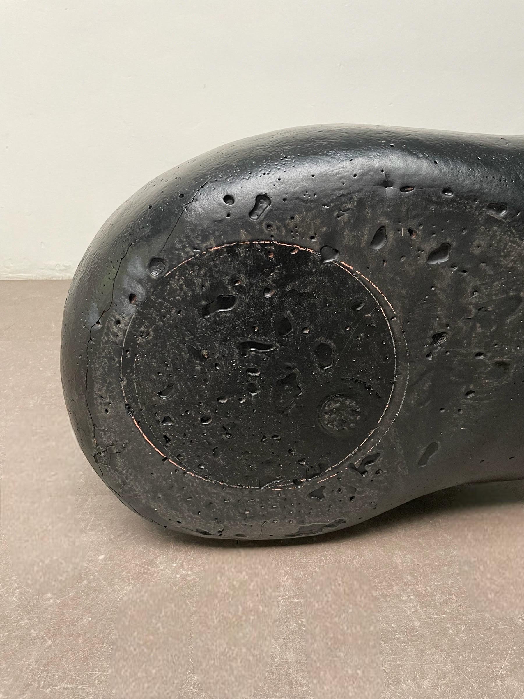 Foam Gaetano Pesce First Edition 'Il Piede' Postmodern Lounge Chair, Black, 1969