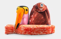 Gaetano Pesce "Gli Amici" Printed Cotton Sofa for Meritalia Limited Edition of 9