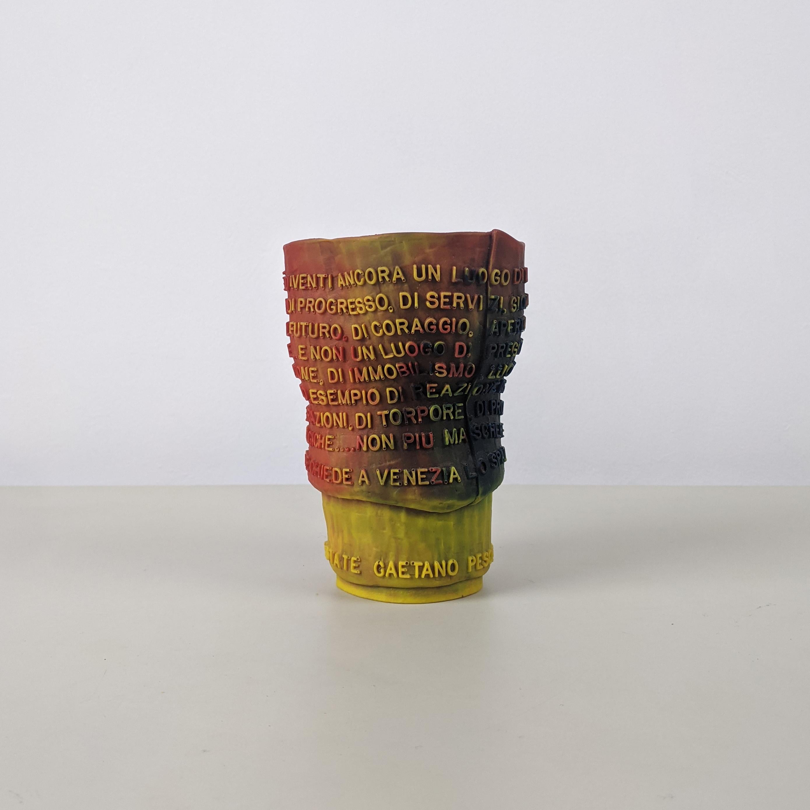Italian Gaetano Pesce 'Goto' Vase, 1995 for Caffè Florian Venice Biennale, Super Example
