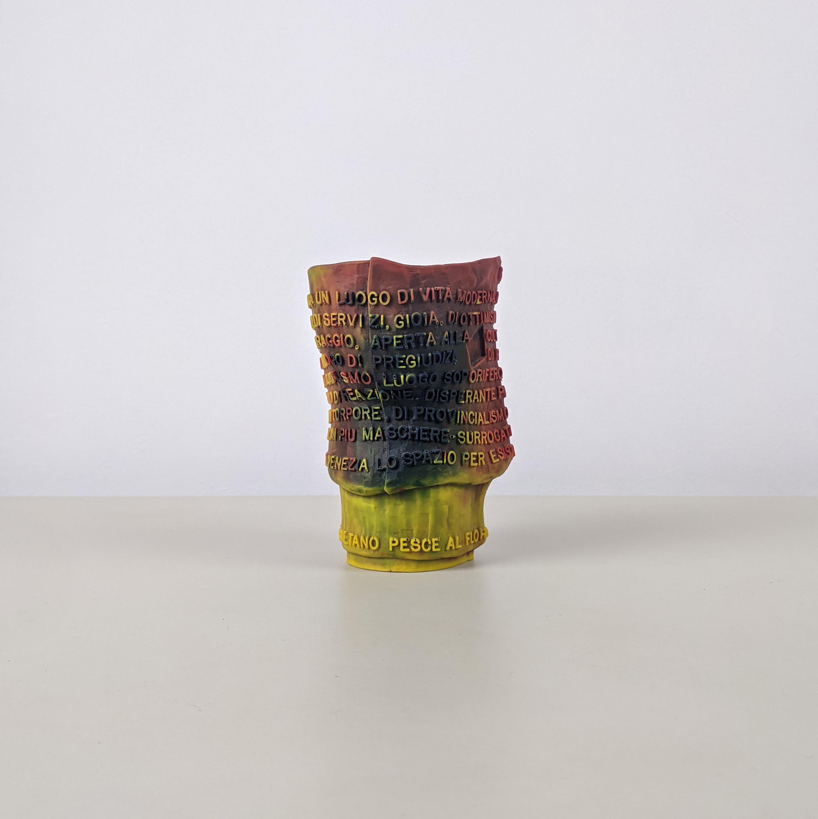 Cast Gaetano Pesce 'Goto' Vase, 1995 for Caffè Florian Venice Biennale, Super Example