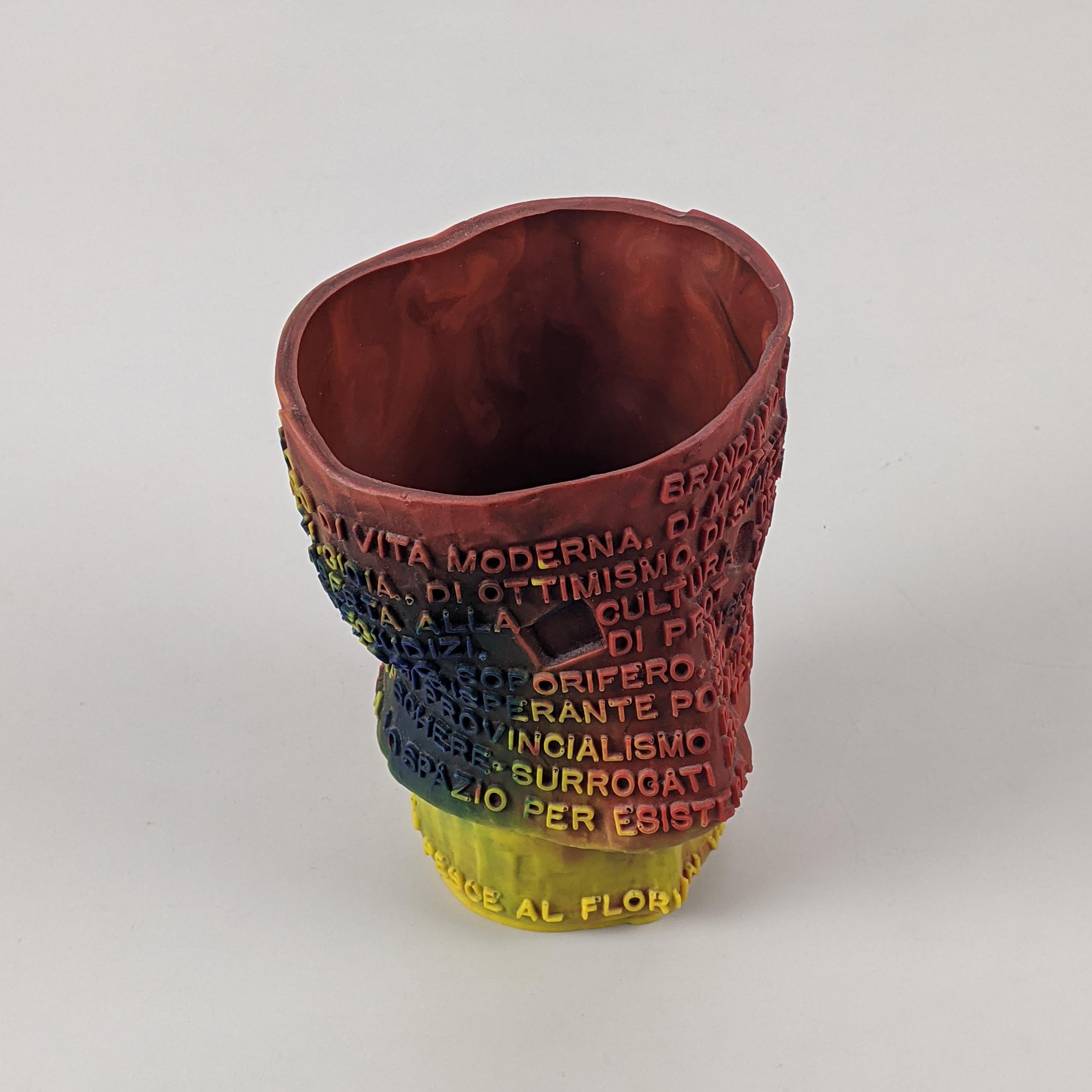 Resin Gaetano Pesce 'Goto' Vase, 1995 for Caffè Florian Venice Biennale, Super Example