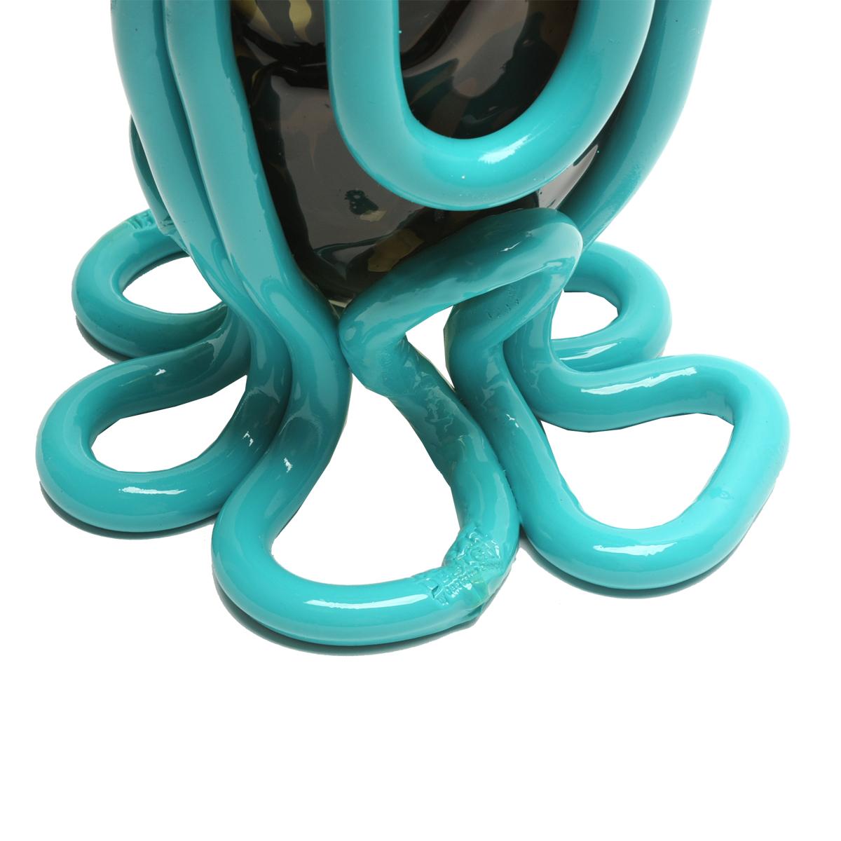 Gaetano Pesce Vase Indian Summer L Résine Gris Turquoise Neuf - En vente à barasso, IT