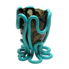 Gaetano Pesce Indian Summer Vase L Resin Grey Turquoise