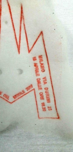 Gaetano Pesce Invitación para la presentación del sillón en Milán, 2007