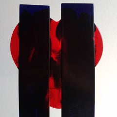 Gaetano Pesce Italian Contemporary Blue, Red and White Resin Floor Lamp, 2001