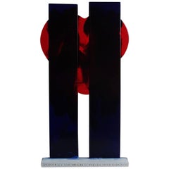 Gaetano Pesce Italian Contemporary Blue, Red and White Resin Floor Lamp, 2001