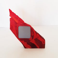 Gaetano Pesce Italian Contemporary Picture Frame in Red Resin, Limited Edition