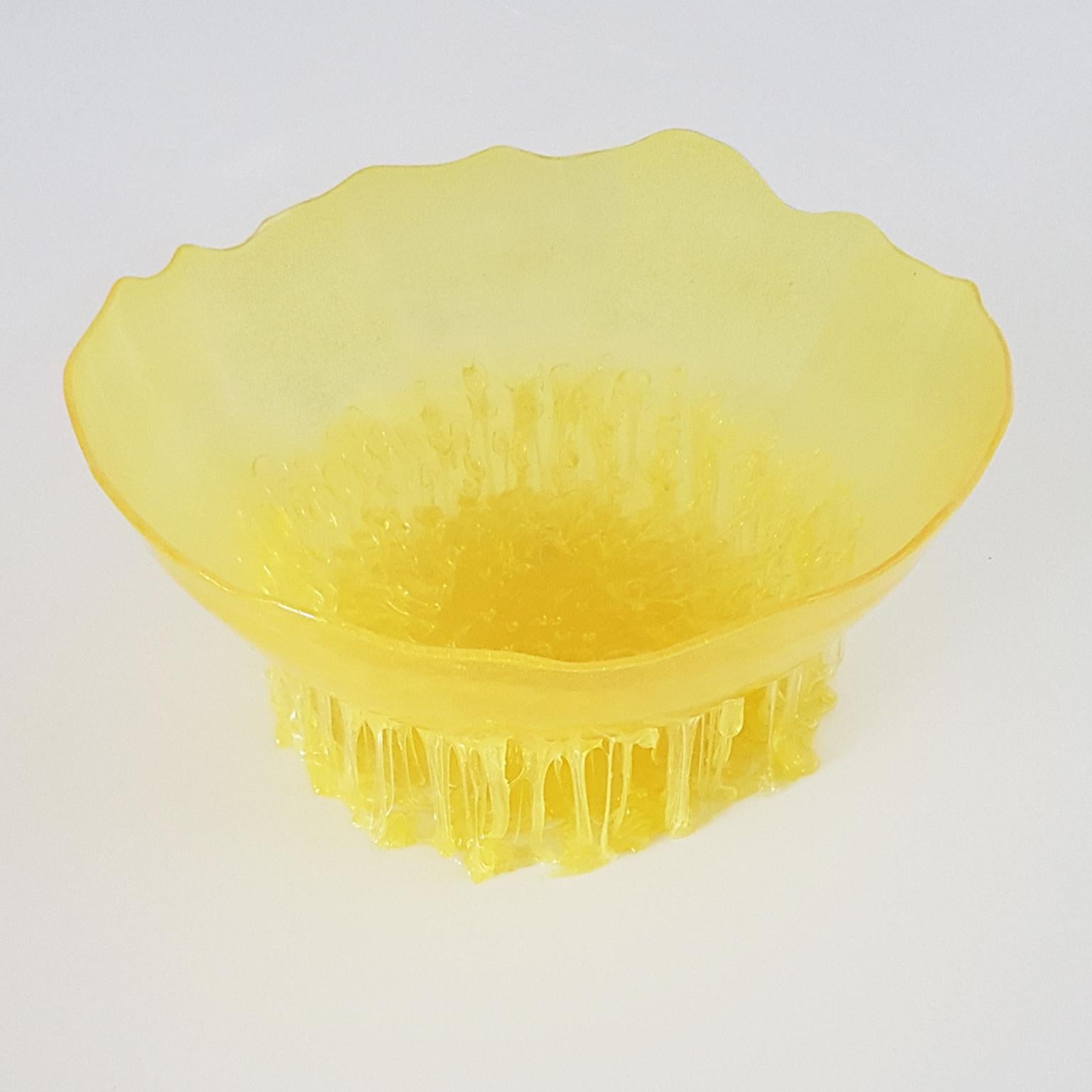 Yellow basket designed by Gaetano Pesce for 