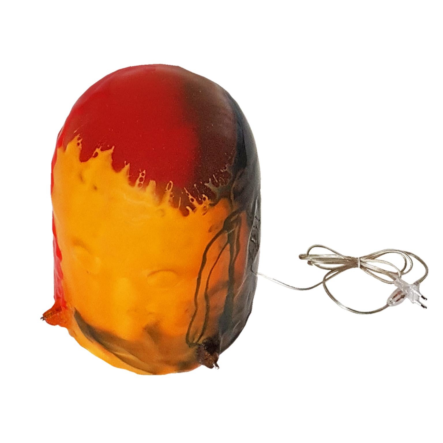 Gaetano Pesce Italian Floor Lamp, Table Lamp in Yellow, Red and Blue Resin, 2009 For Sale 9