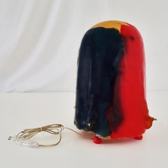 Gaetano Pesce Italian Floor Lamp, Table Lamp in Yellow, Red and Blue Resin, 2009