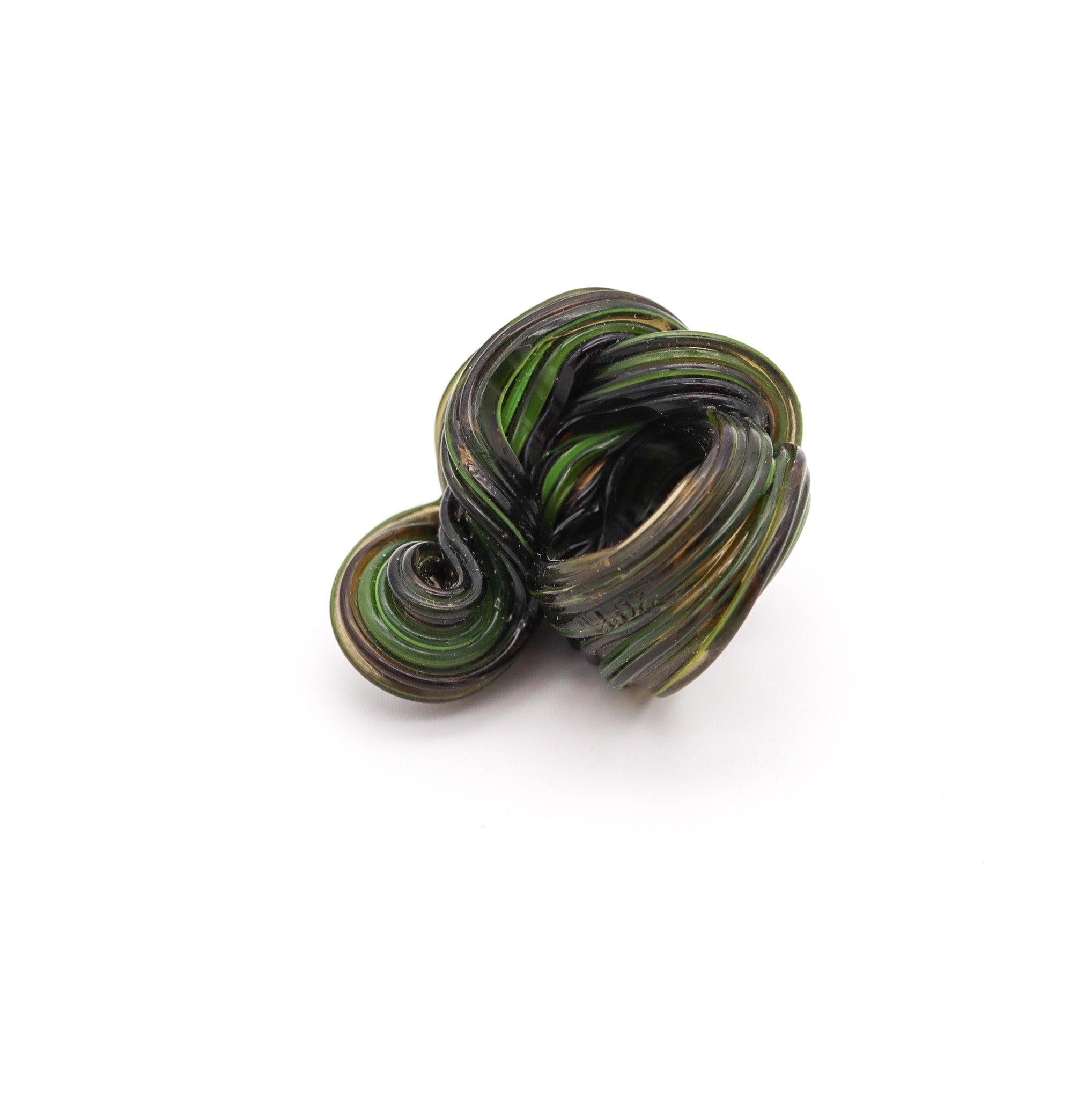 Women's GAETANO PESCE Milano Italy 2011 First Edition Sculptural Free Form Rubber Ring For Sale