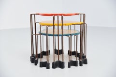 Gaetano Pesce Nesting Table Set Fish Design, Italy, 1990