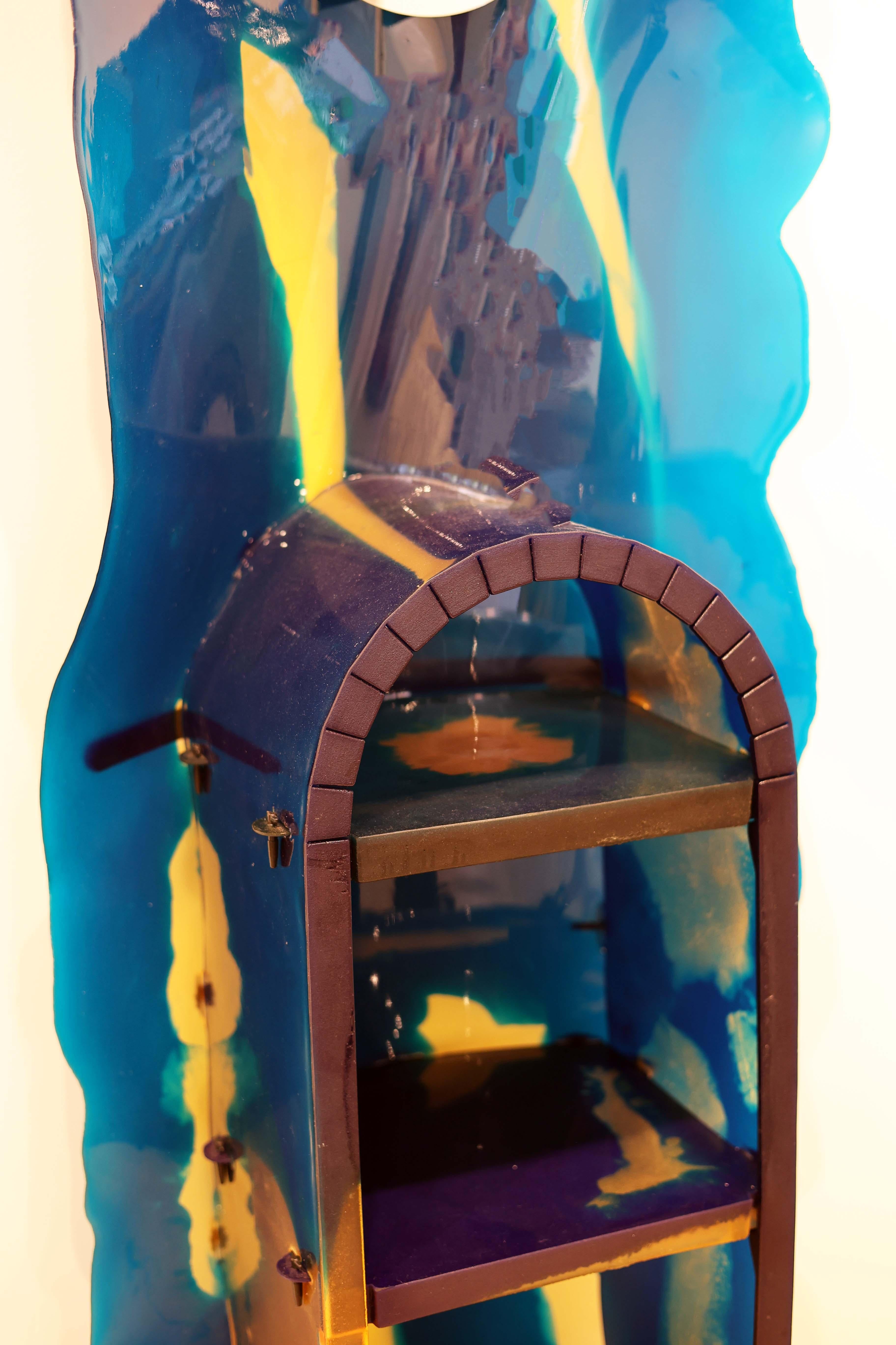 Gaetano Pesce Nobody's Guard Blue In Excellent Condition For Sale In Naples, FL