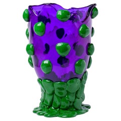 Contemporary Gaetano Pesce Nugget XL Vase Harz Lila Grün