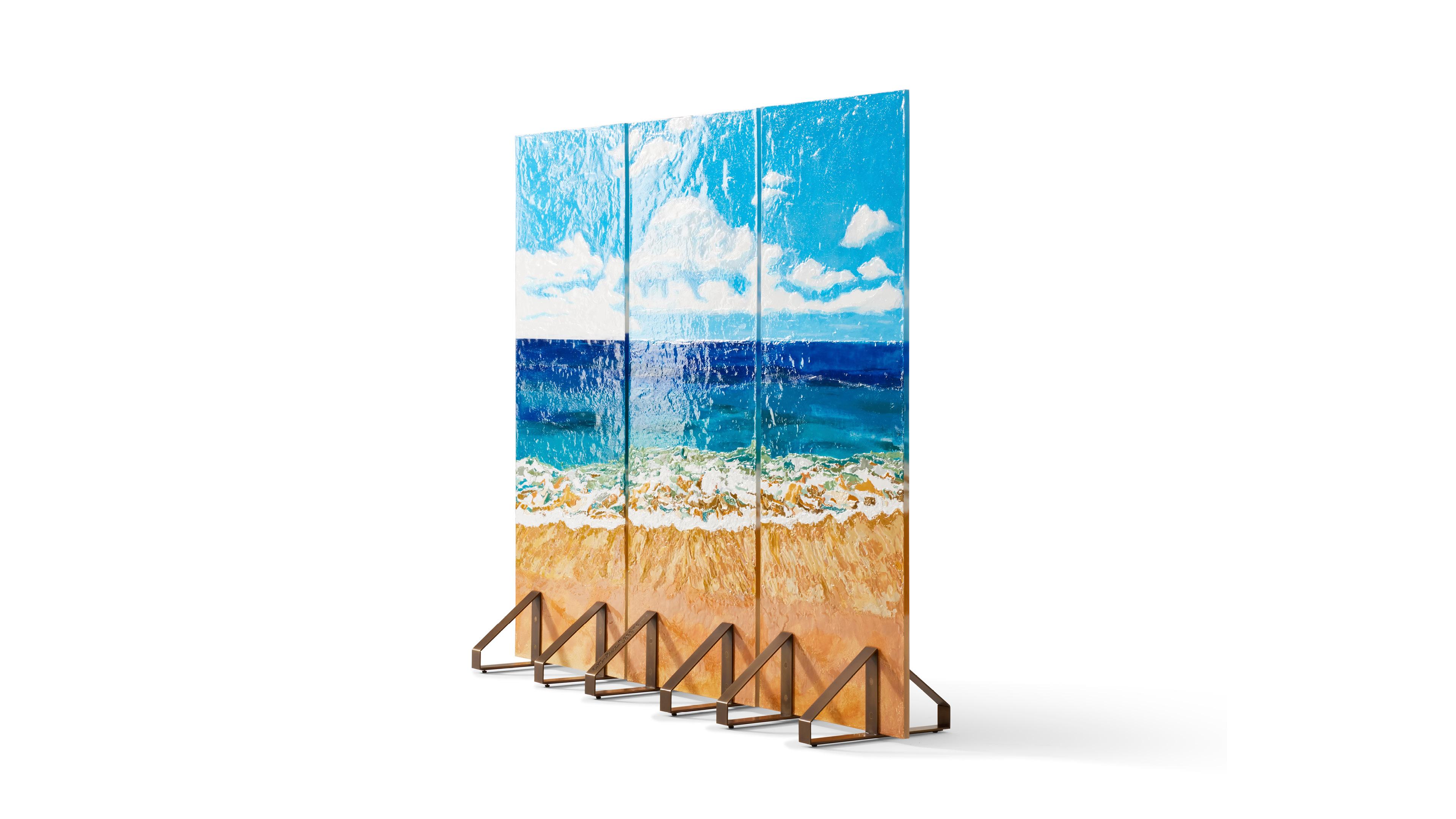 Italian Gaetano Pesce Paravento Risacca Room Divider For Cassina For Sale