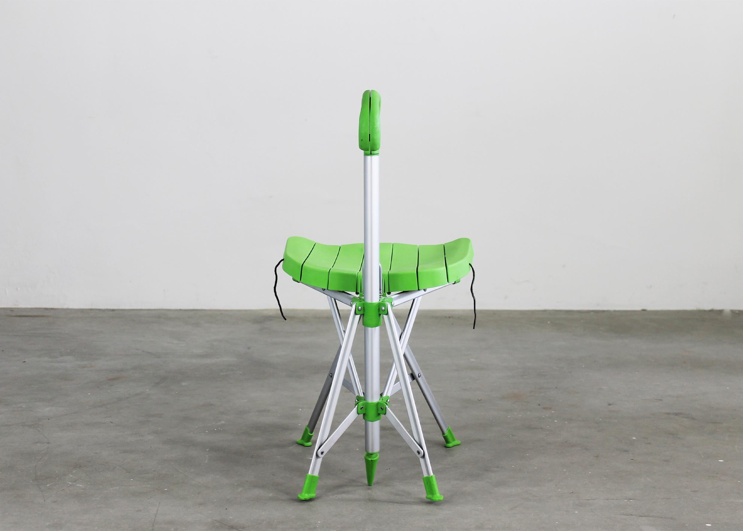 Alluminio Gaetano Pesce Set di quattro sedie a ombrello multicolore di Zerodisegno anni '90 in vendita