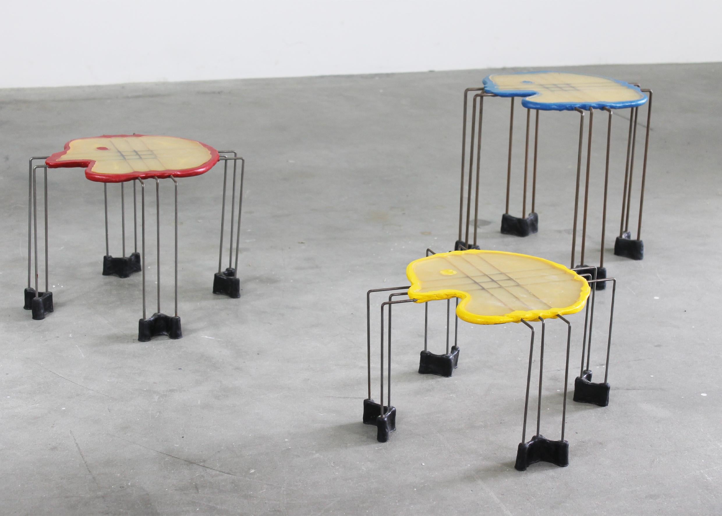 Other Gaetano Pesce Set of Three Nesting Play Tables in Resin by Fish Design 1999 For Sale