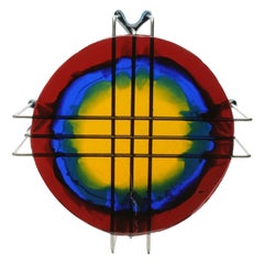 Gaetano Pesce Tavolino da Caffè Triplo Gioco Basso XL Misura Singola in Rosso, Blu, Giallo