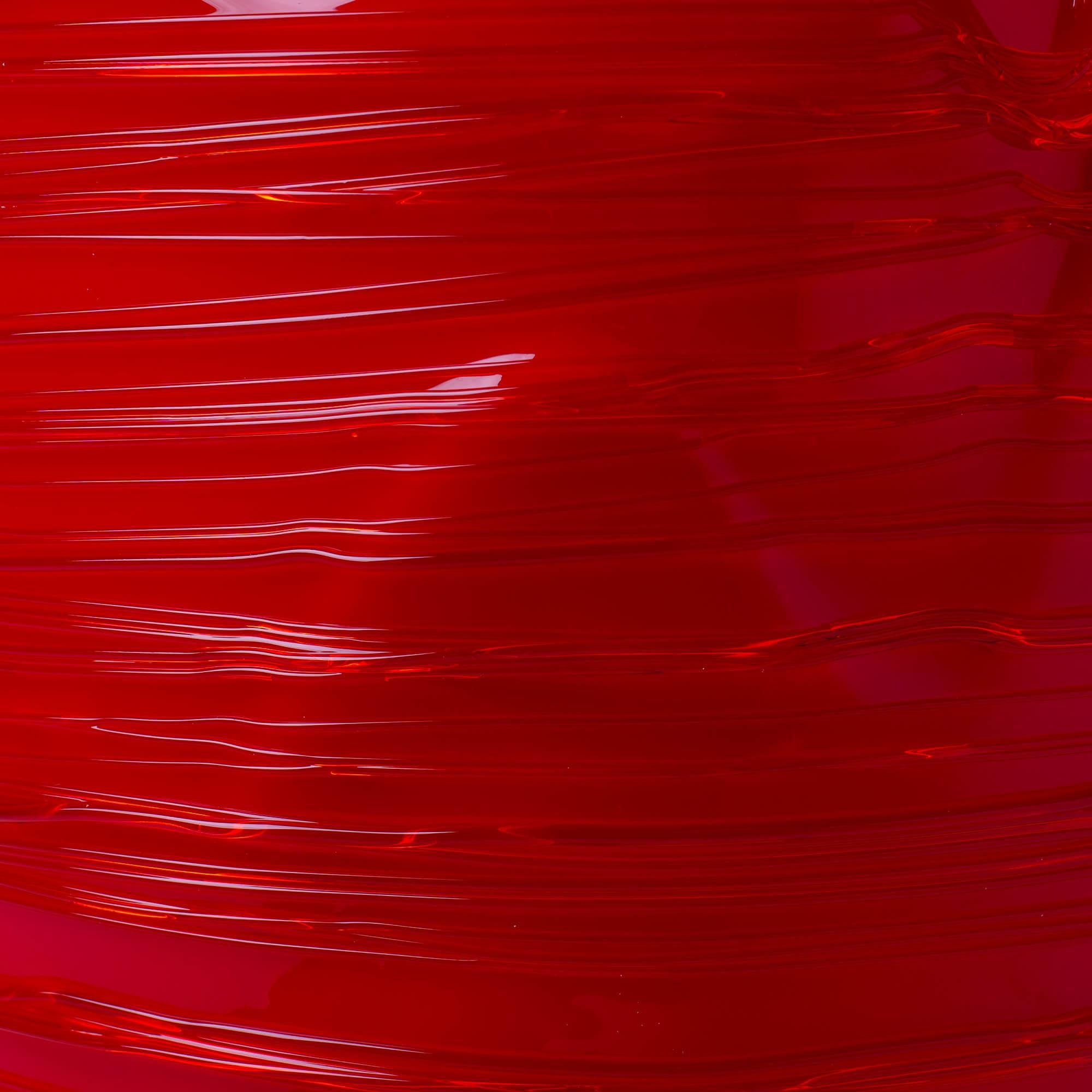 Modern Gaetano Pesce Spaghetti  Vase L Soft Resin Red For Sale