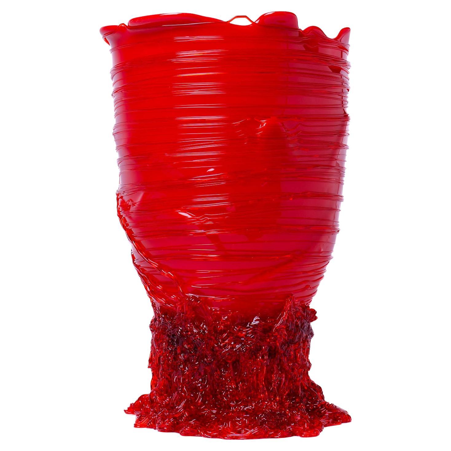 Gaetano Pesce Spaghetti  Vase L Soft Resin Red