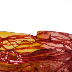 Gaetano Pesce Spaghetti Vase XL Resin Pink Amber Fuchsia