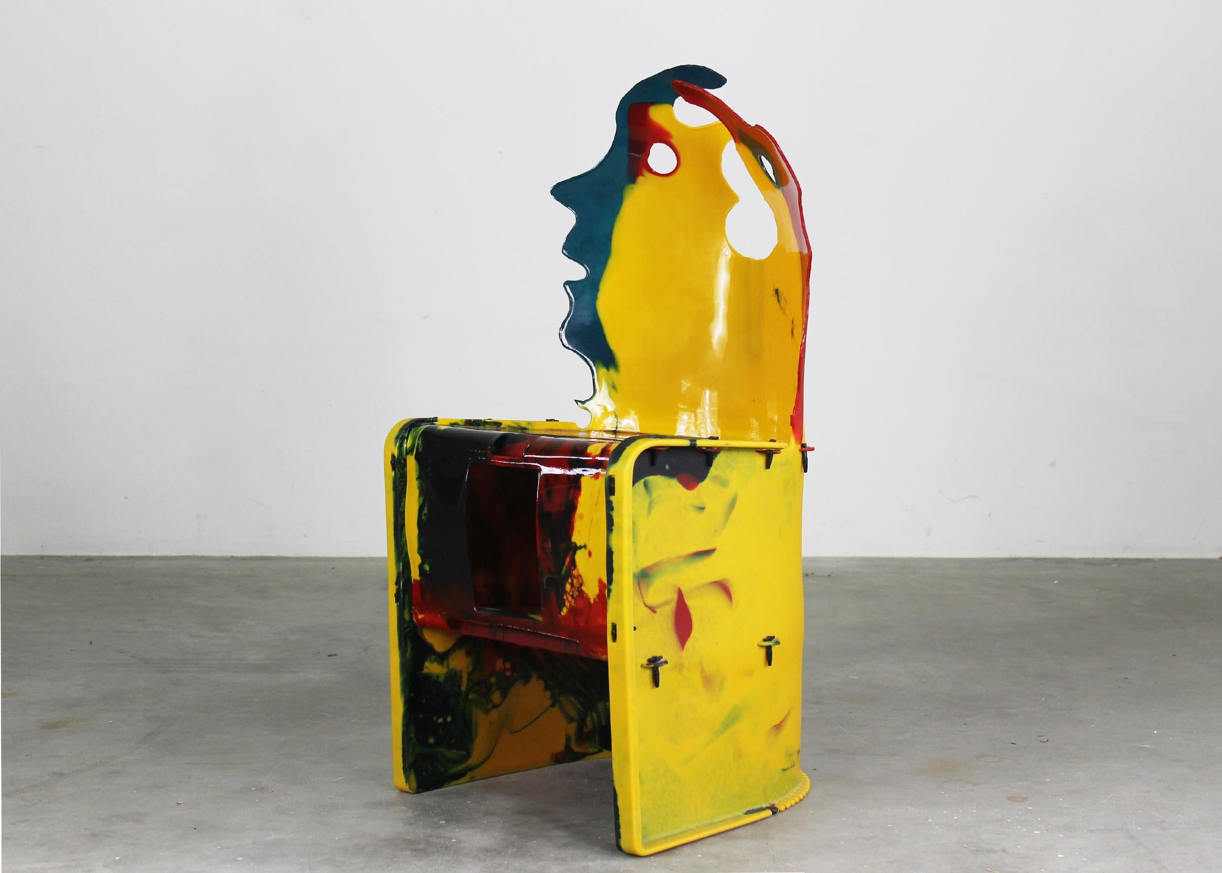 Modern Gaetano Pesce The Faces Chair from Nobody's Perfect series by Zerodisegno 2005 For Sale