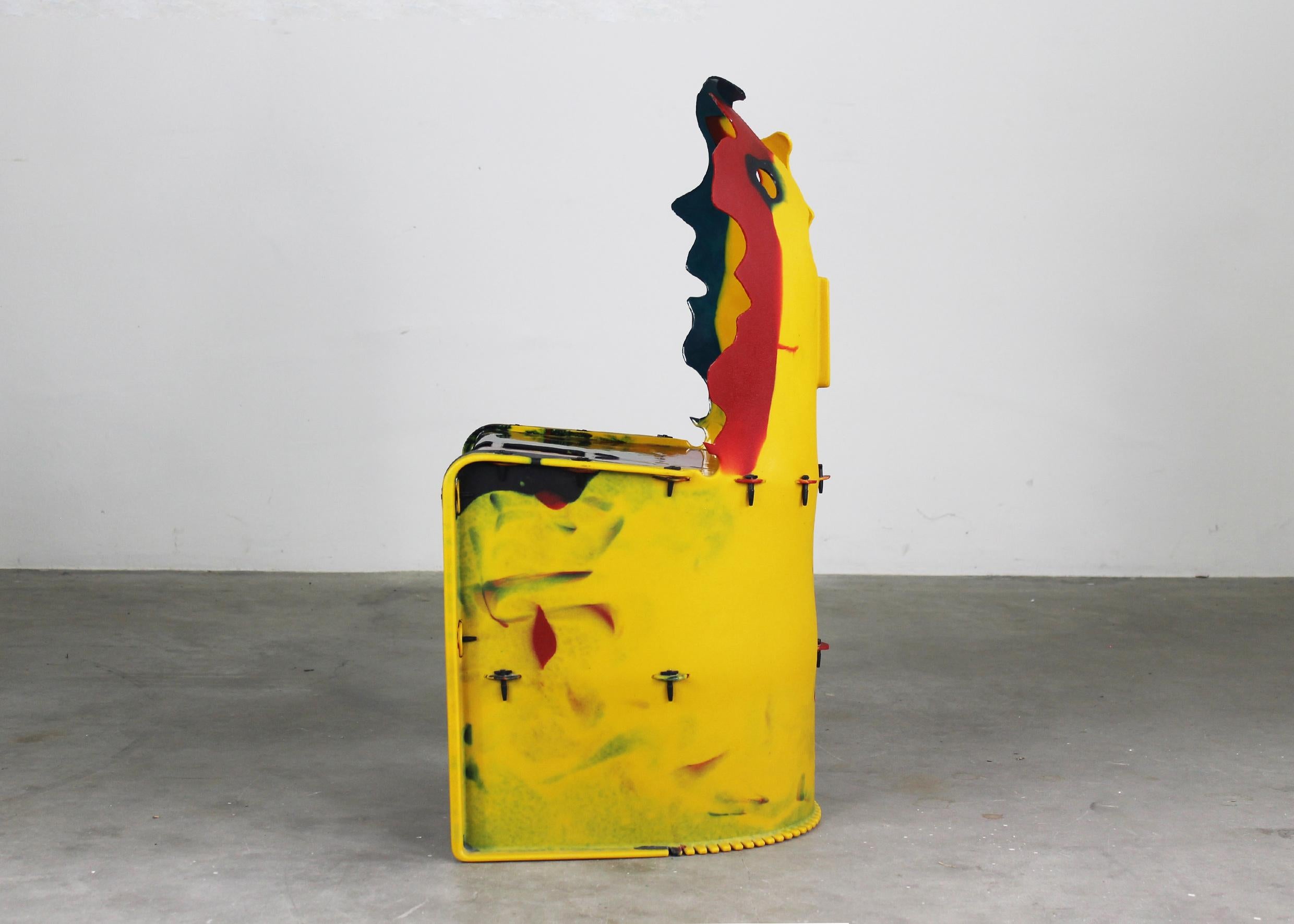 Italian Gaetano Pesce The Faces Chair from Nobody's Perfect series by Zerodisegno 2005 For Sale