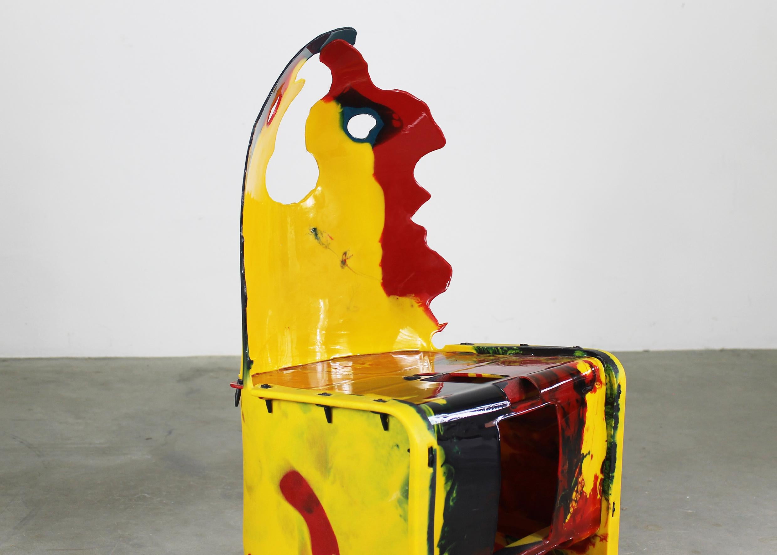 Gaetano Pesce The Faces Chair from Nobody's Perfect series by Zerodisegno 2005 In Good Condition For Sale In Montecatini Terme, IT