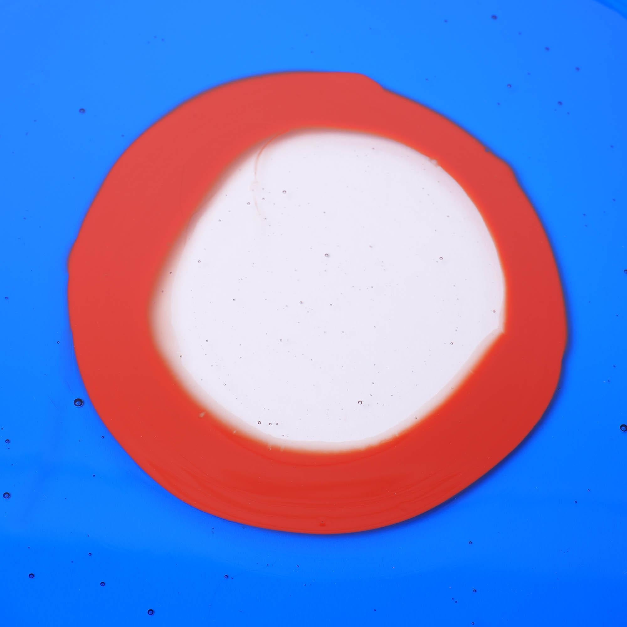 Contemporary Gaetano Pesce Try-Tray Round Medium Celestial Blue, Terracotta For Sale