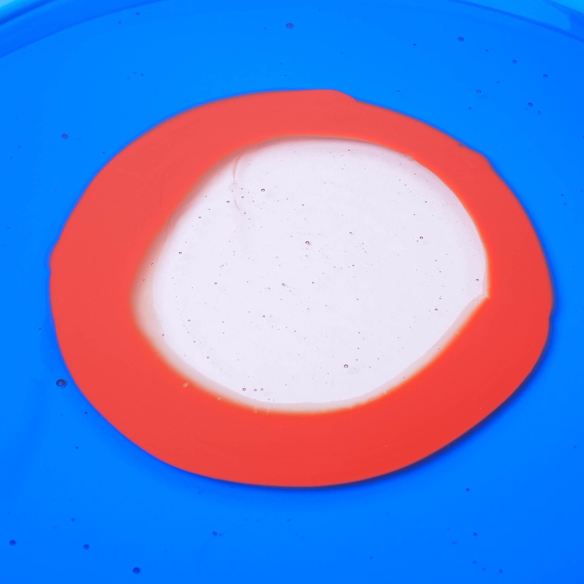 Resin Gaetano Pesce Try-Tray Round Medium Celestial Blue, Terracotta For Sale
