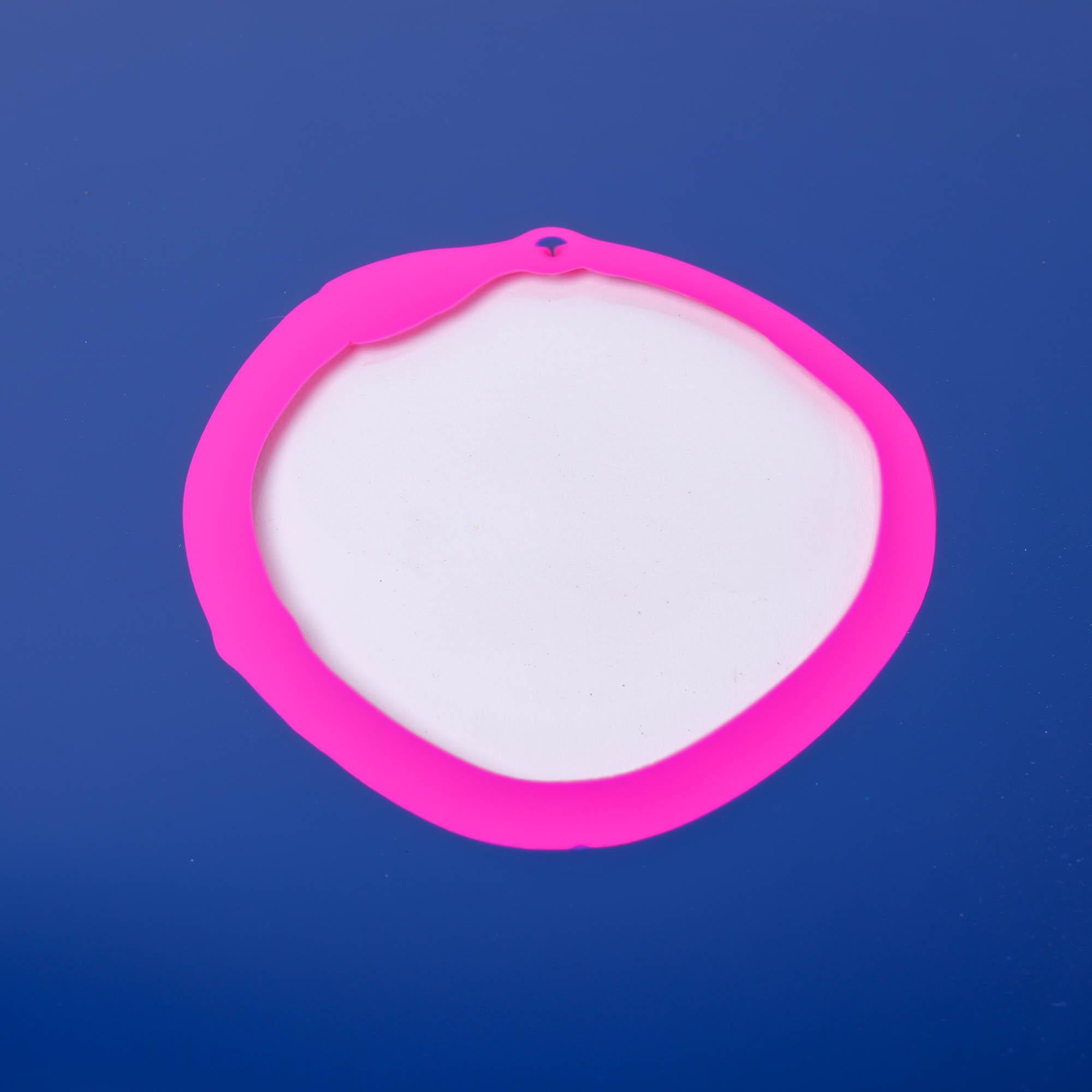 XXIe siècle et contemporain Gaetano Pesce Plateau moyen carré Try-Tray Bleu fluo Fuchsia en vente