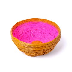 Gaetano Pesce Tutti Frutti I Special M Korb aus Harz Ocker Fuchsia