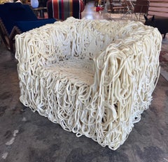 Gaetano Pesce, White Silicone Curb Chair "Senza Fine" for Meritalia, 2010