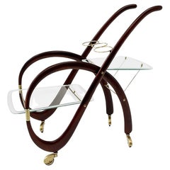 Vintage Gaetano Pizzi Bar Cart, Italy, 1950