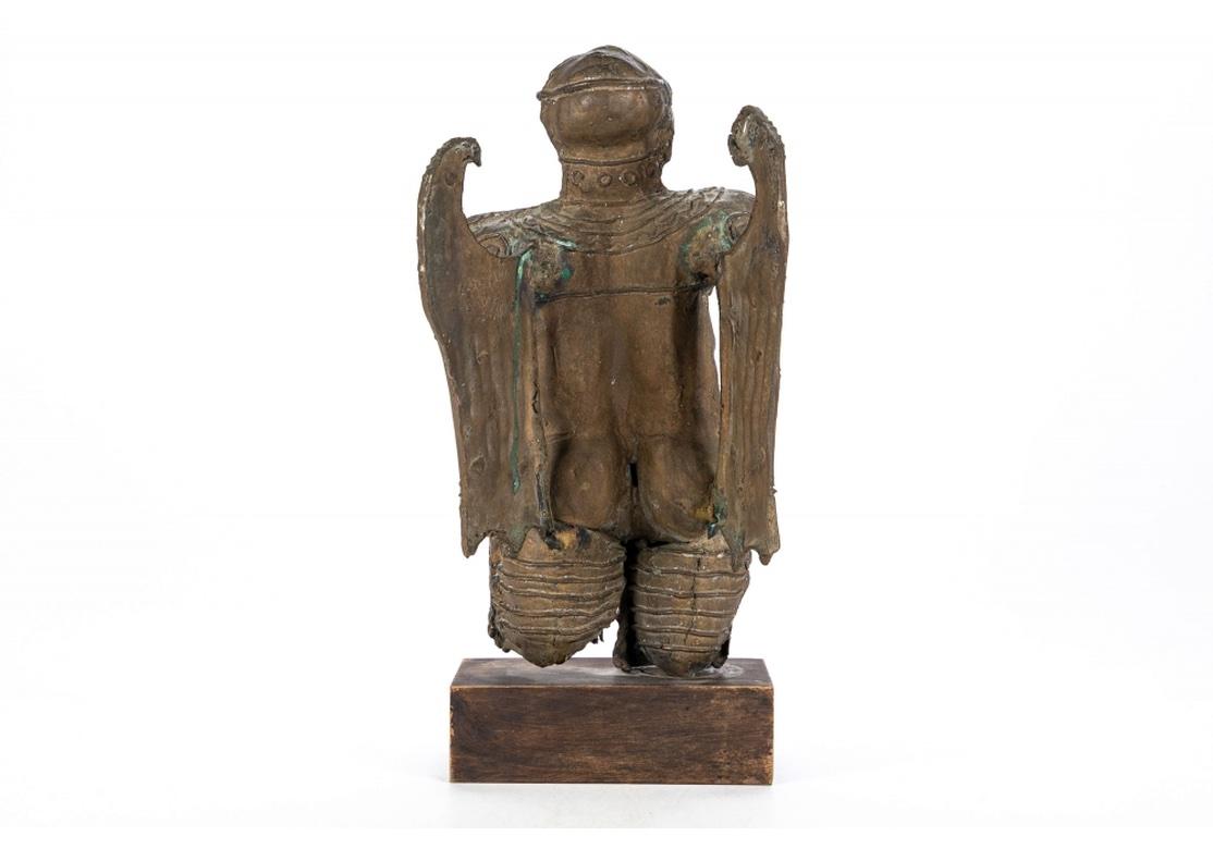 Gaetano Pompa, gegossene und vergoldete Bronze, geflügelte Gottheit, Mitte des Jahrhunderts im Angebot 4