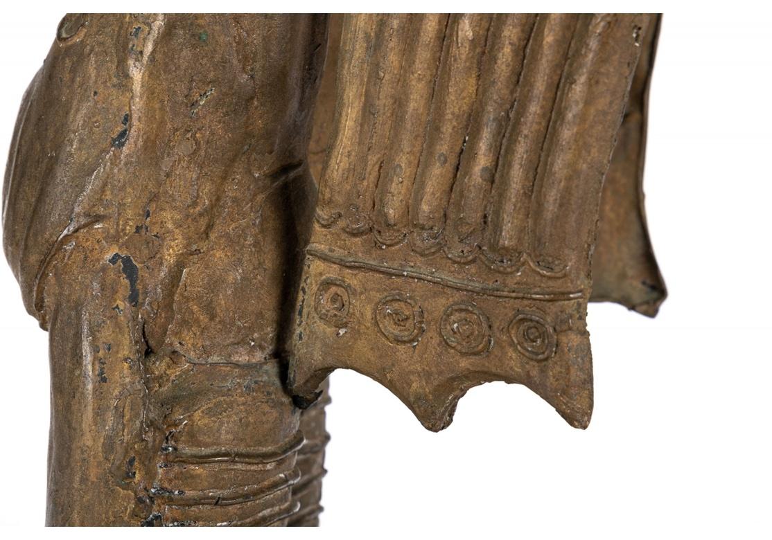 Gaetano Pompa Mid-Century Cast and Gilt Bronze, Winged Deity For Sale 6