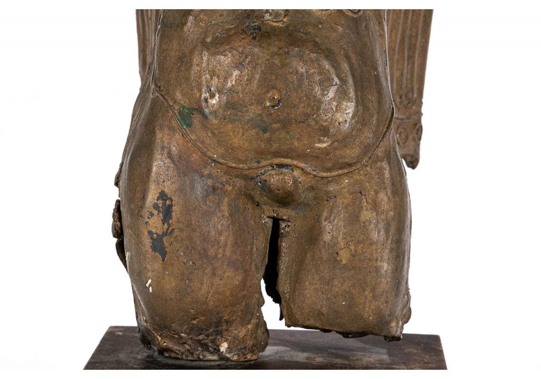 Mid-Century Modern Gaetano Pompa Mid-Century Cast and Gilt Bronze, Winged Deity For Sale
