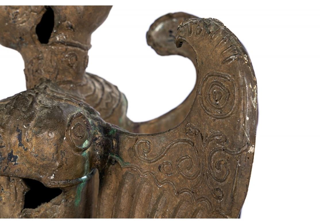 Mid-20th Century Gaetano Pompa Mid-Century Cast and Gilt Bronze, Winged Deity For Sale