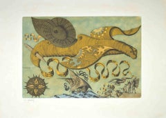 LOT DE DEUX The Imaginary Animal -  Gravure de Gaetano Pompa - 1970