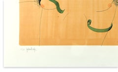 Dorothea and the Serpent - Etching by Gaetano Pompa - 1963