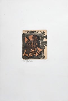 Fragment - Etching by Gaetano Pompa - 1980 ca.