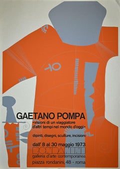Visions d'un voyageur de longue date  Gravure de Gaetano Pompa - 1973