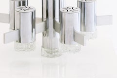 Gaetano Sciolari - Vintage Italian Silver Chandelier with 6 Lights, 1970s